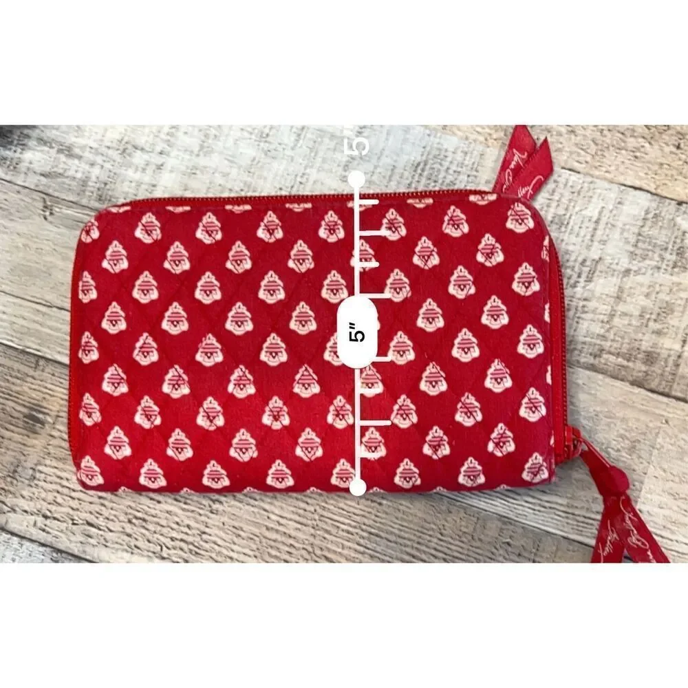 Vera Bradley "Nantucket Red" Hope‎ Toile Hidden Wristlet Wallet Quilted Fabric - Picture 6 of 8